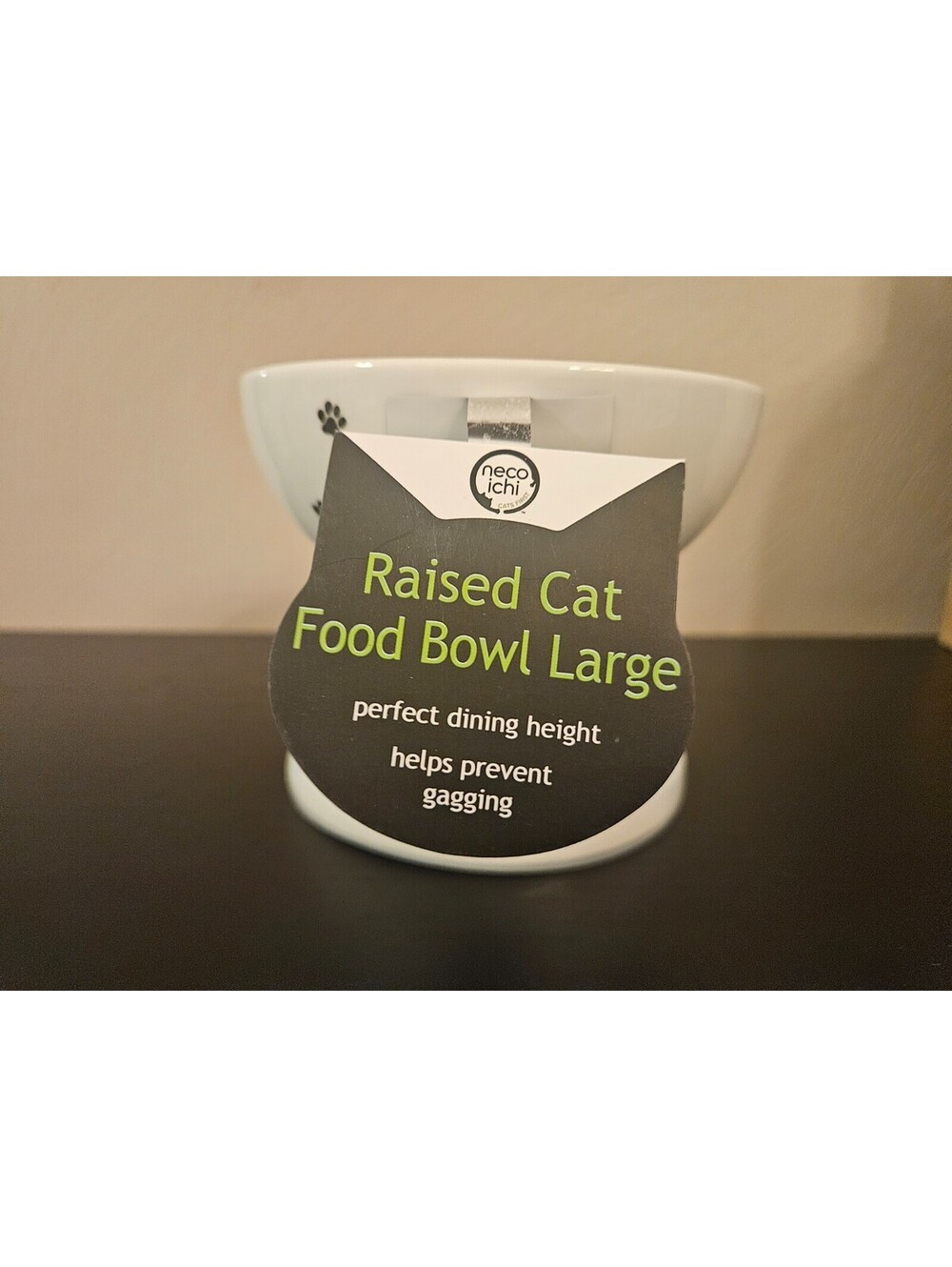 Necoichi Raised Stress Free Cat Food Bowl, Elevated, Backflow Prevention 1.5 cup